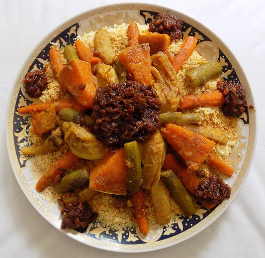Moroccan Couscous aux Sept Légumes